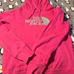 Women’s pink The North Face hoodie